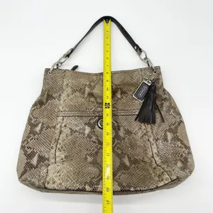 Coach Park Python Hobo Shoulder Bag F24383 Quiet Luxury Statement Elevated‎ Glam thumbnail 16