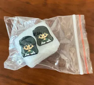 Handmade Boutique Stud Earrings Anime Inuyasha Kagome Kawaii thumbnail 3