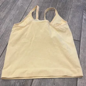 Nike butter Yellow Ribbed tank thumbnail 5