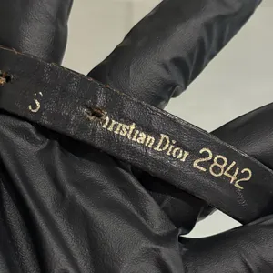 Christian Dior Vintage Women’s Belt Small, Gold Mesh & Brown Leather Disigner. thumbnail 8