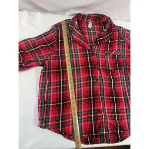 Victorias Secret Red Black Plaid 2 Piece Pajama Set Size XL thumbnail 3
