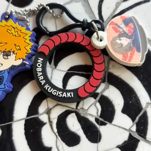 Jujutsu Kaisen Nobara Kugisaki Kura Sushi‎ & Blue Lock Rensuke Kunigami Keychain thumbnail 2