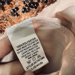 Hot Miami Styles Mini Rose Gold Sequined Dress Bodycon Party Glam Club sz L thumbnail 8
