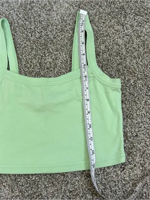 Forever 21 Light Green Cropped Tank Top thumbnail 4