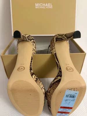 Michael Kors Python Print Ankle Strap Heels  thumbnail 7