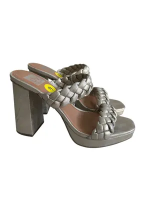 DV DOLCE VITA Gold Wash Braided Heels Size 9 thumbnail 2