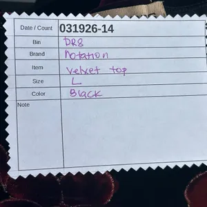 Notations Vintage‎ Velvet Top Black L thumbnail 12