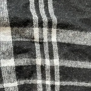 A New Day Black and Gray plaid blanket poncho thumbnail 3