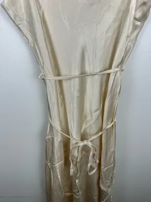 Shona Joy La Lune‎ Bias Cowl Cream Satin Maxi Dress Women’s 8 NWT thumbnail 6