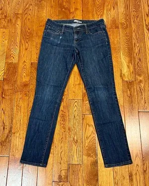 Old Navy Blue Skinny Jeans with Distressed Details New Without Tags thumbnail 1