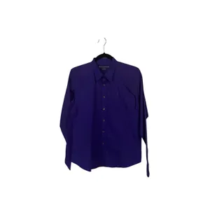 Ralph Lauren Sport Button Up Shirt Purple Women's Size 14 Vintage thumbnail 3