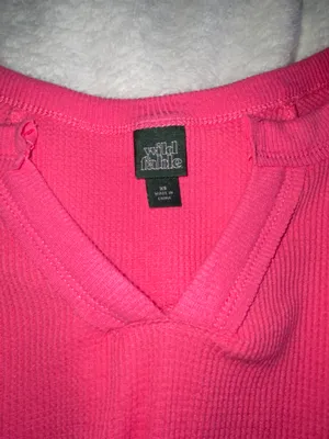 Target pink long sleeve crop top thumbnail 3
