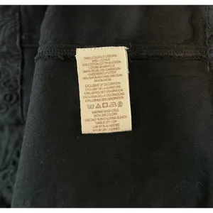 Free People Womens Dress Black Daniella Eyelet Mini Puffed Babydoll Boho Size 8 thumbnail 9