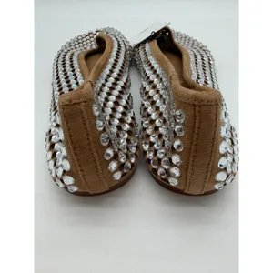 MNG Mango Glam Rhinestone Die Cut Ballet Casual Cream Elegant Flats EU 40 US 9 thumbnail 5