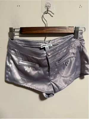 Jaded London Ballet Satin Mini Micro Short in Gray- Size US 2 thumbnail 5