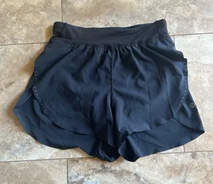 Lululemon Black Fast And Free Shorts 3" thumbnail 1