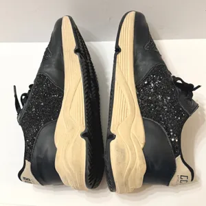 Golden Goose Running Sole Sneakers Black Glitter Leather Star Low Top IT 39 US 9 thumbnail 11