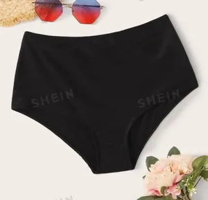 SheIn 2xl swim bottoms High waisted black NEW WITH TAGs thumbnail 1