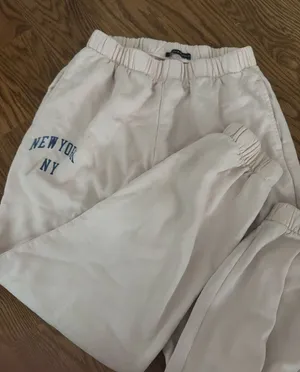 pink new york cuffed brandy melville sweatpants thumbnail 1