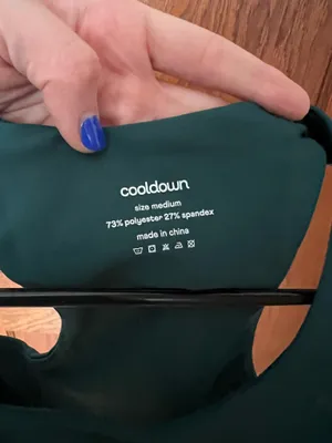 Cooldown Sports Bra Green Size M thumbnail 5