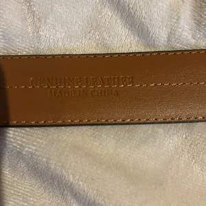 Chaps Cognac Colored Leather Belt Size40…. Sold As A Mans Belt But Is Unisex.. thumbnail 4