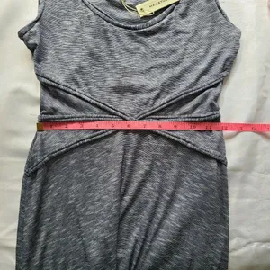 NWT Max Studio Blue Striped‎ Maxi Dress XS Sleeveless Marled Knit Coastal Resort thumbnail 8