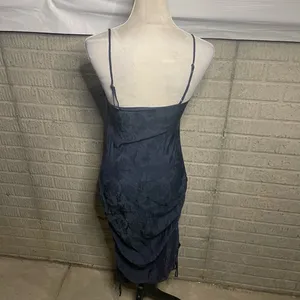 Revolve Lena Womens Navy Blue Ruched Sleeveless Adjustable Tank Dress Size Small thumbnail 2