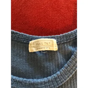 Full Tilt blue lettuce edge baby tee thumbnail 3