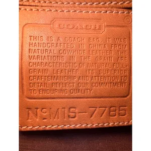 Coach Tan Leather Demi Baguette Shoulder Bag Vintage Y2K 7785 thumbnail 5