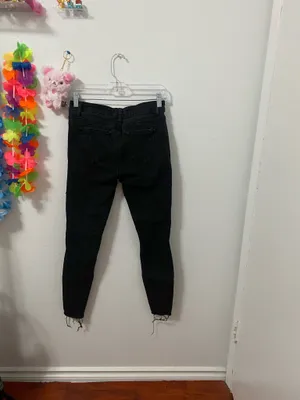 Enjean Black Ripped Jeans Size 6 thumbnail 2
