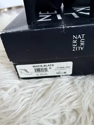 Naturalizer Macie Black Suede Lace-Up Heels Size 10.5 thumbnail 5