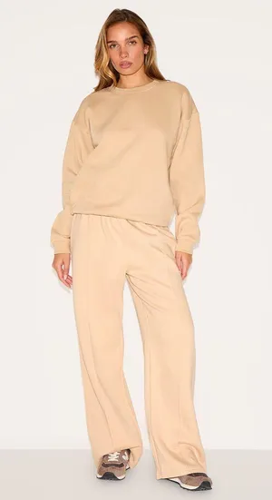 Pretty Little Thing Sand Oversized Plain Fit Sweatshirt thumbnail 1