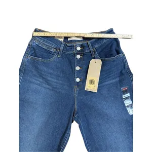 NEW Levi’s Mile‎ High Cropped Wide Leg Jeans Sz 30 Womens thumbnail 6