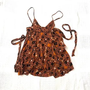 Free People Revolve Kaley 6 tie back textured mini sun dress D3 3516 thumbnail 6