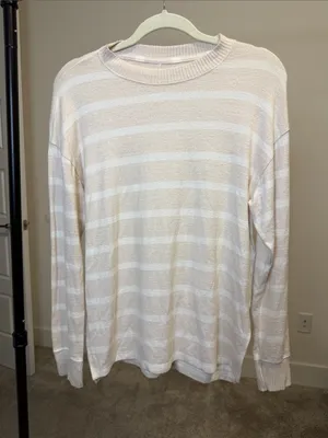 Abercrombie & Fitch Striped Lightweight Crewneck Sweater - Size XS thumbnail 1