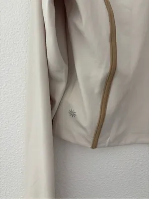 Athleta Salutation Crop Jacket in Bone/Dune thumbnail 5