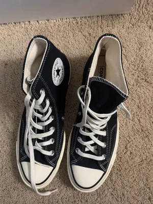 Converse Black and Cream High-Top Chuck 70 thumbnail 2