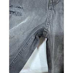 Wild‎ Fable Women's 8 Gray High-Rise Tapered Jean Distressed thumbnail 7