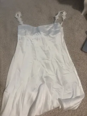 White beginning boutique dress thumbnail 1