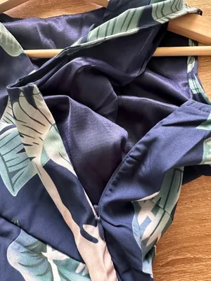 Tropical High Low Dress Blue Size L thumbnail 7