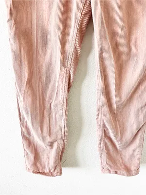BDG Pink Corduroy Mom High Rise Straight Leg Pants thumbnail 4