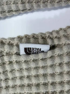 The North Face Women's Waffle-Knit Long Sleeve Pullover in Beige Size XL thumbnail 5