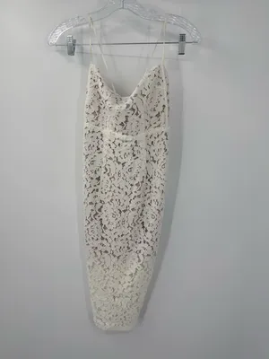 White‎ Fox Boutique Love and Adore White Lace Dress Size XS thumbnail 2