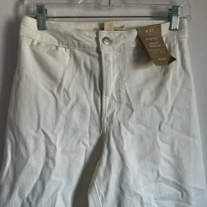 Madewell The Curvy Emmett Wide-Leg Jean in Tile White Welt Pocket Edition SZ 27 thumbnail 5
