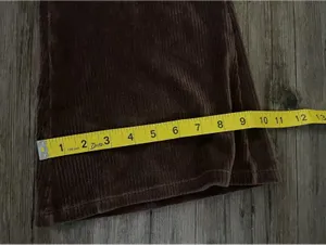 Y2K Aeropostale Flare Leg Brown Ribbed Corduroy Pants Sz M thumbnail 3
