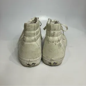 Vans all white canvas hightop‎ sneakers unisex sizing thumbnail 4