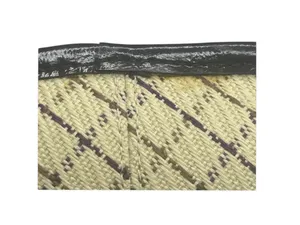 DKNY 𖣴 Woven Crosshatch Mini Bag Handbag 𖣴 Straw 𖣴 Choc Brown Leather Trim 𖣴 thumbnail 12