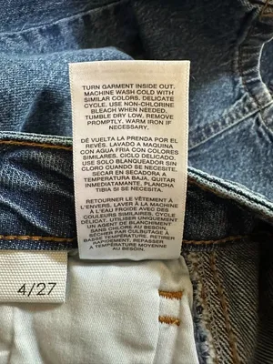 Habitual Brant High Rise Barrel Leg Jeans Women's 4/27 Blue Utility Crop thumbnail 7