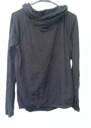 Lululemon Women’s Size 8 Black Long Sleeve Cowl Neck Pullover Top thumbnail 1