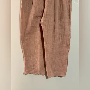 EUC Charlotte Avery Pink Boho Soft Elastic Waist Pants with Pockets size medium thumbnail 3